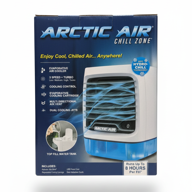 arctic air chill zone – portable mini evaporative air cooler (hydro chill technology) arctic air chill zone – portable mini evaporative air cooler (hydro chill technology)