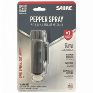 sabre pepper spray with quick release keychain – maximum strength | 15g
