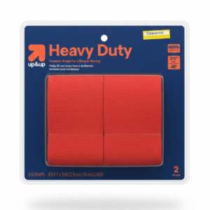 up&up heavy duty forearm lifting & moving straps – 800 lb capacity, 2 pack