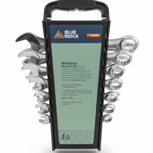 blue ridge 14 piece combination wrench set – durable metric hand tool kit