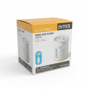 intex quick fill mini air pump usb150 – usb powered, 150 l/min airflow