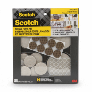 scotch whole home kit – 88 piece furniture & cabinet surface protection set