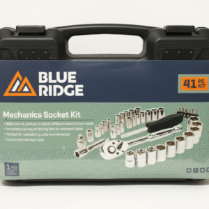 blue ridge 41 piece mechanics socket kit – br9245u, ratchet & socket set