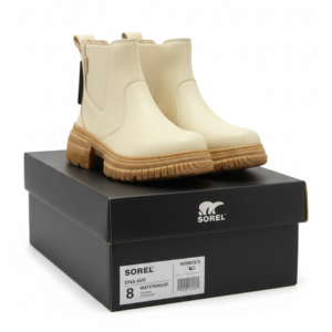 sorel – ona ave chelsea boot wp – honey white gum16 (women’s)