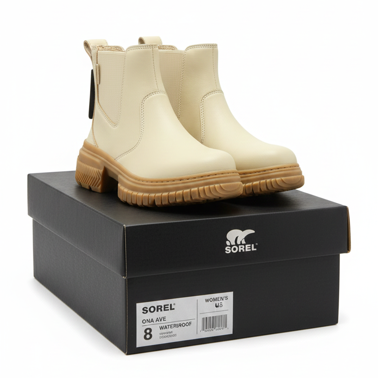 sorel – ona ave chelsea boot wp – honey white gum16 (women’s) sorel – ona ave chelsea boot wp – honey white gum16 (women’s)